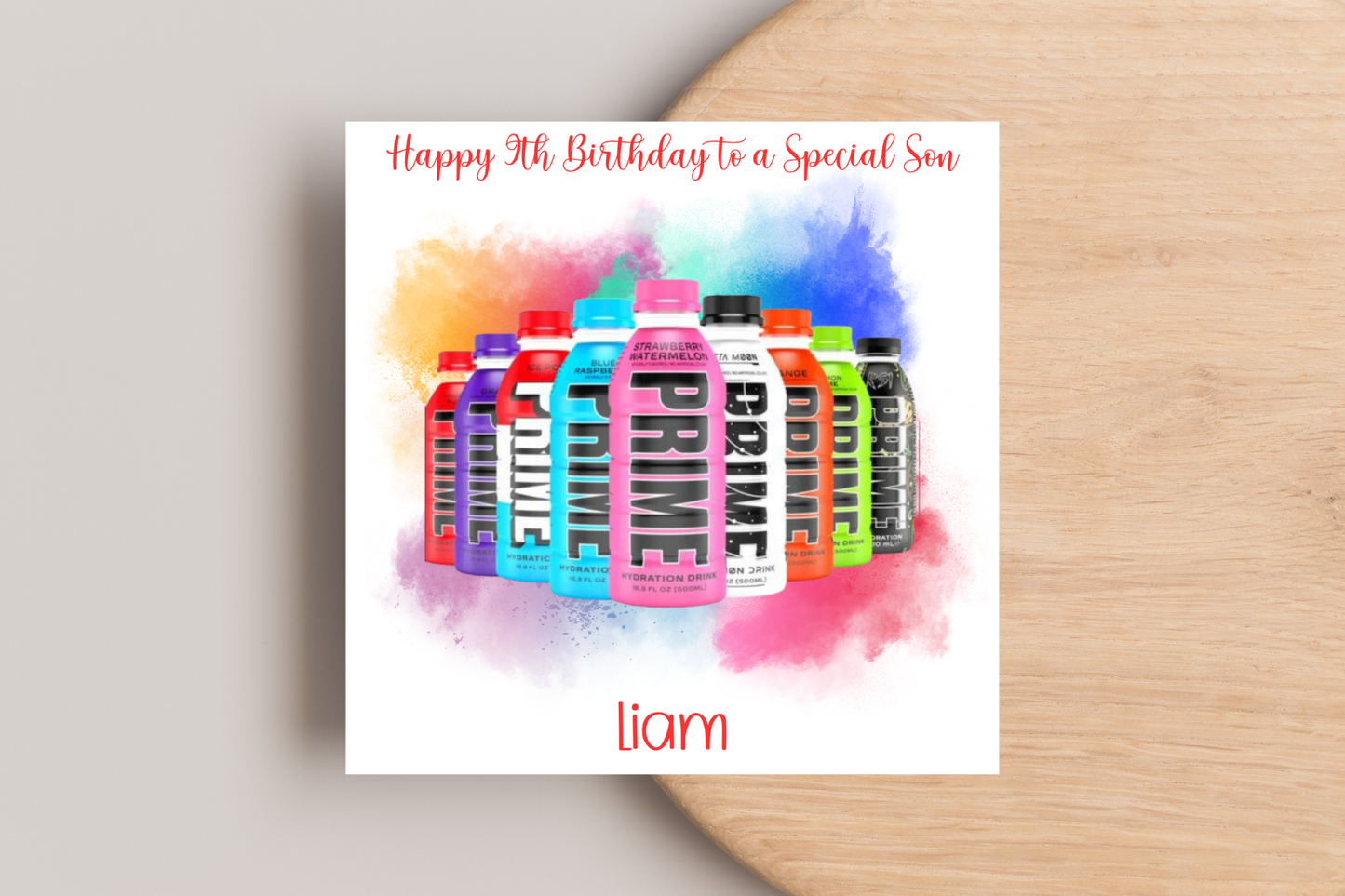 Personalise Prime Birthday Card