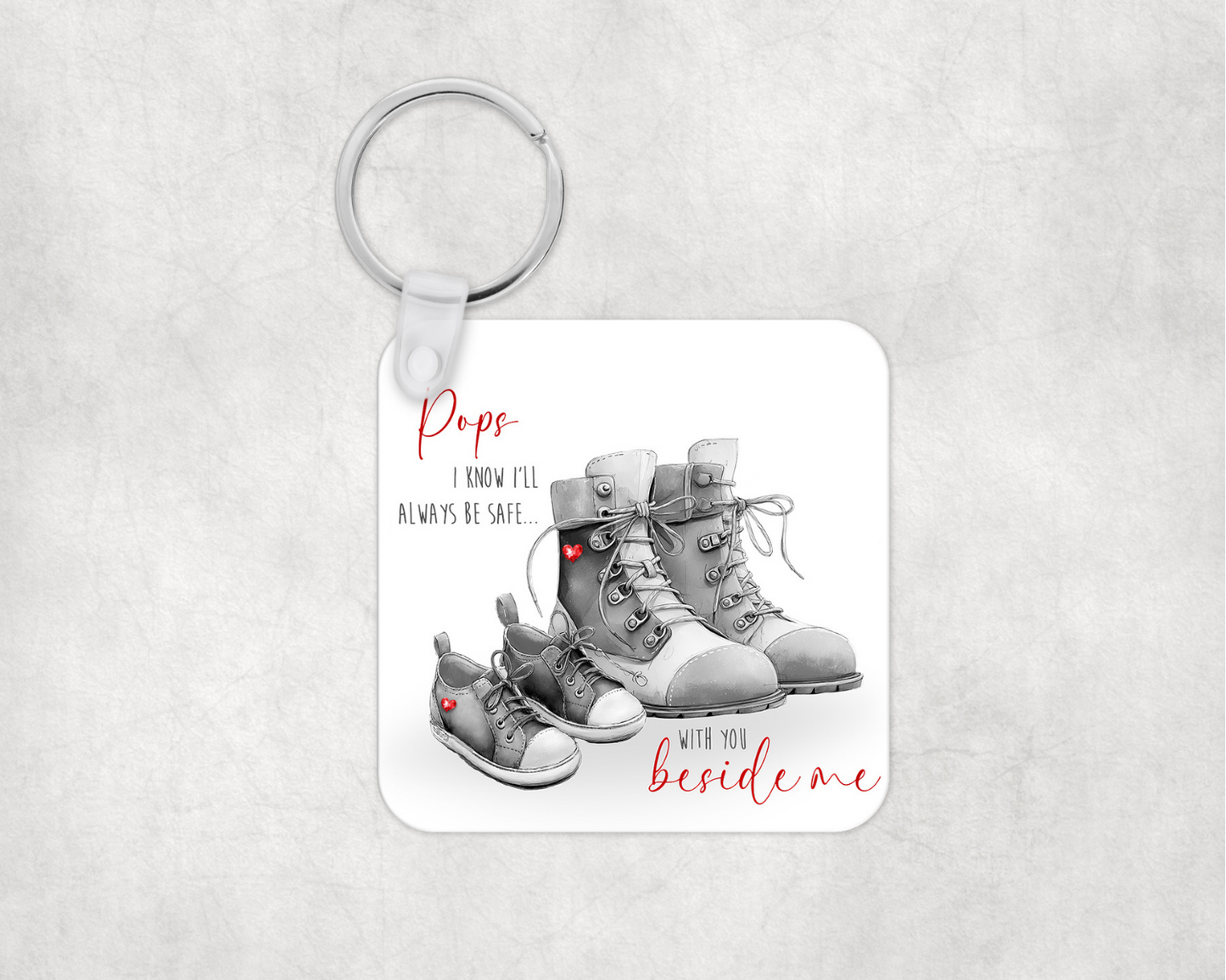 Safe with you Beside me Keyring
