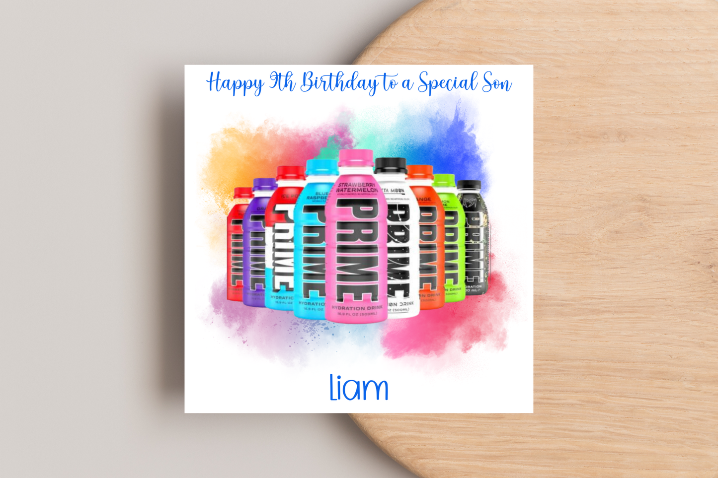 Personalise Prime Birthday Card