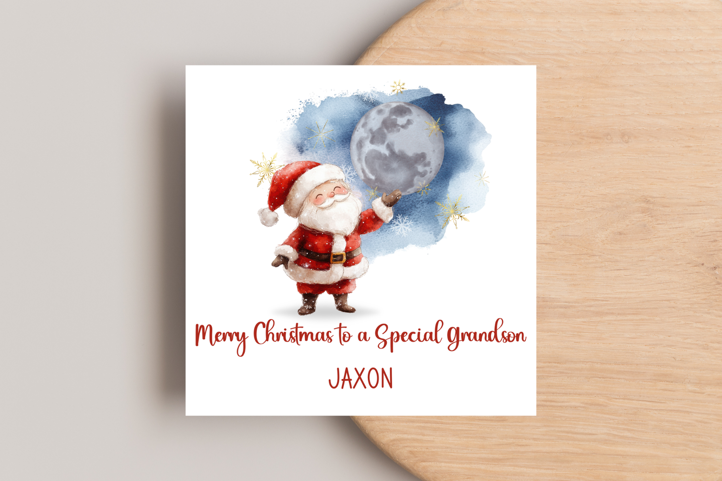 Personalised Santa Believe Christmas Card