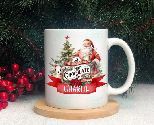 Personalised Hot Chocolate Christmas Mug
