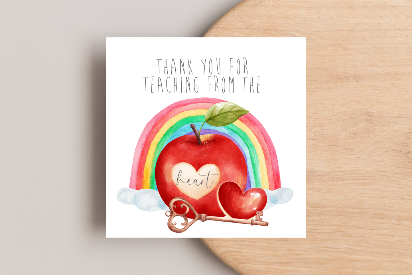 Thank you for teaching from the heart card
