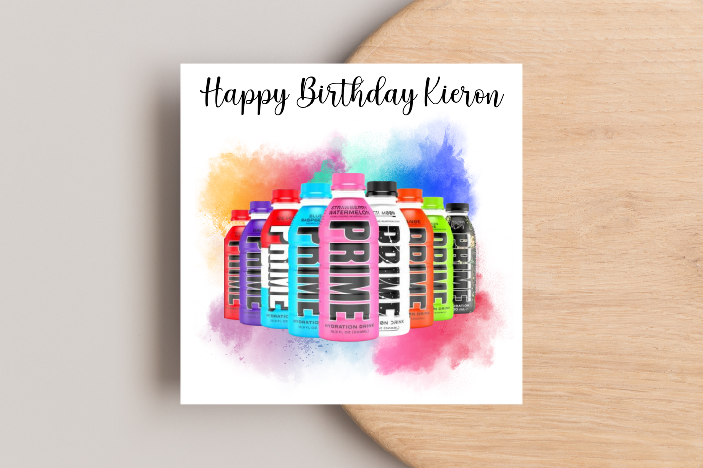 Personalise Prime Birthday Card