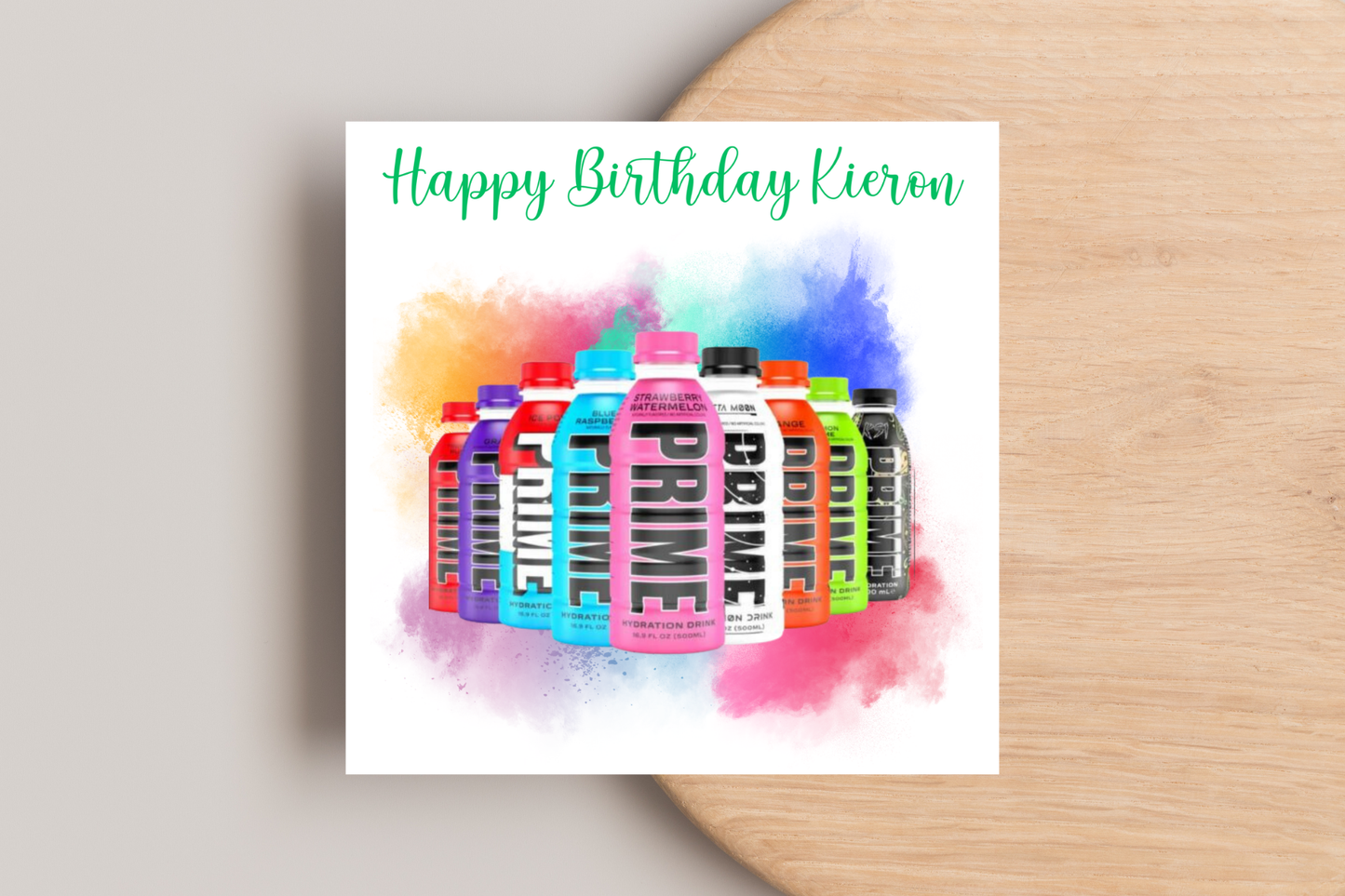 Personalise Prime Birthday Card