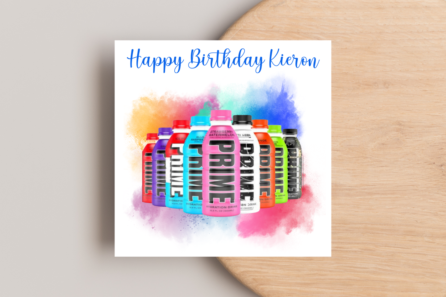 Personalise Prime Birthday Card