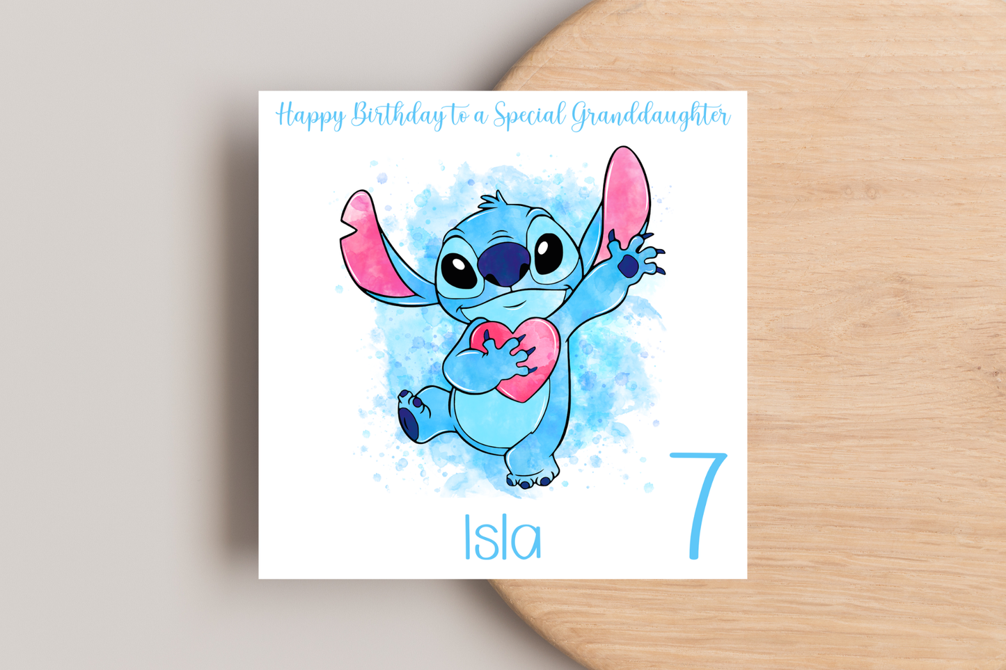 Personalised Stitch Birthday Card