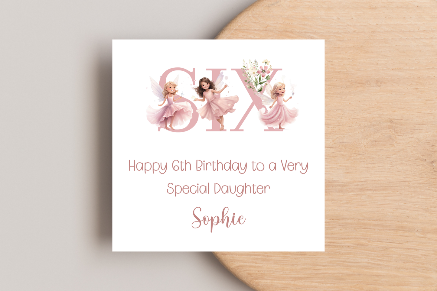 Personalised Fairy Birthday Card