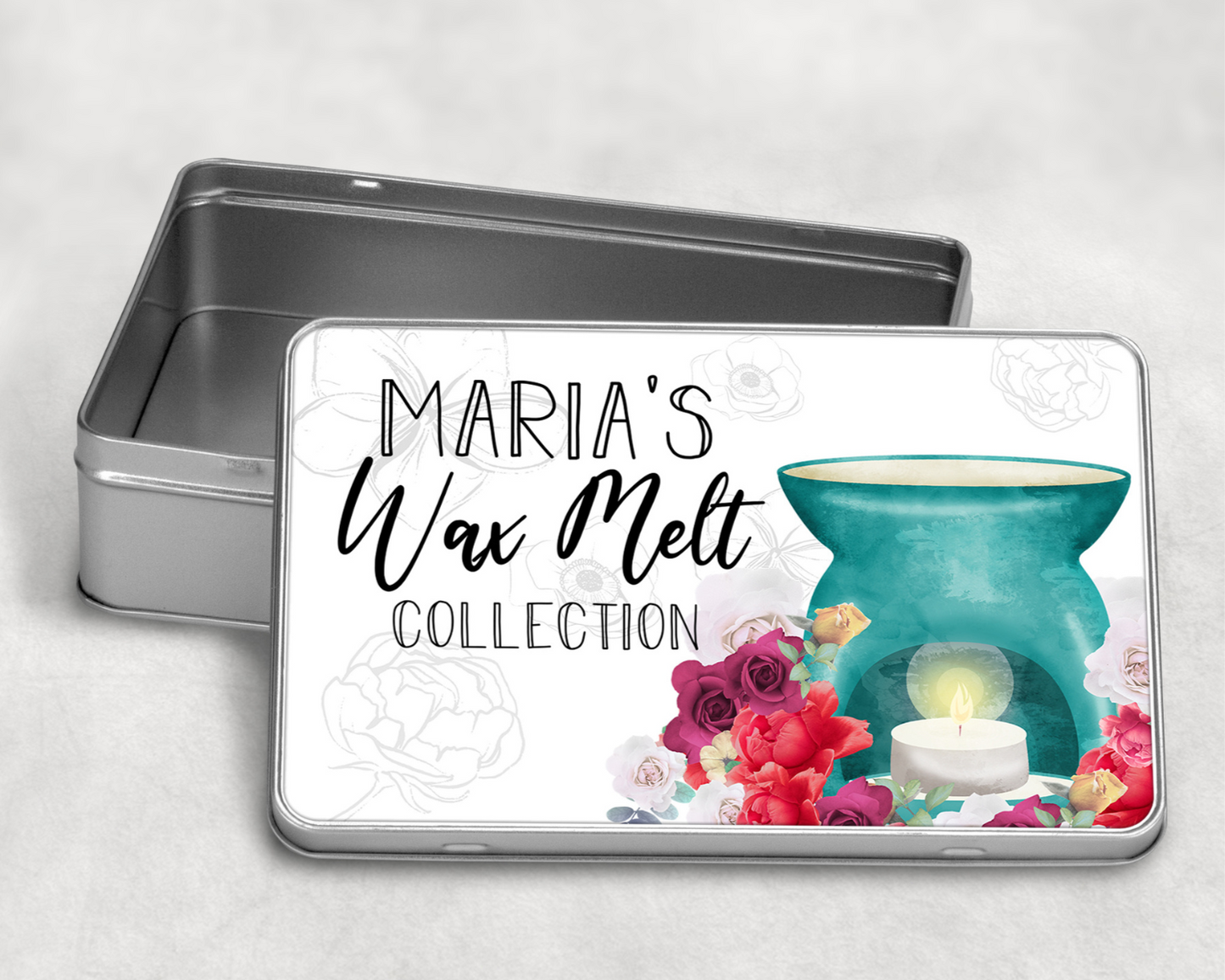Personalised Wax Melt Tin