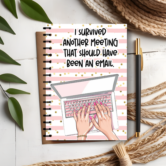 Humorous Office Worker Notebook