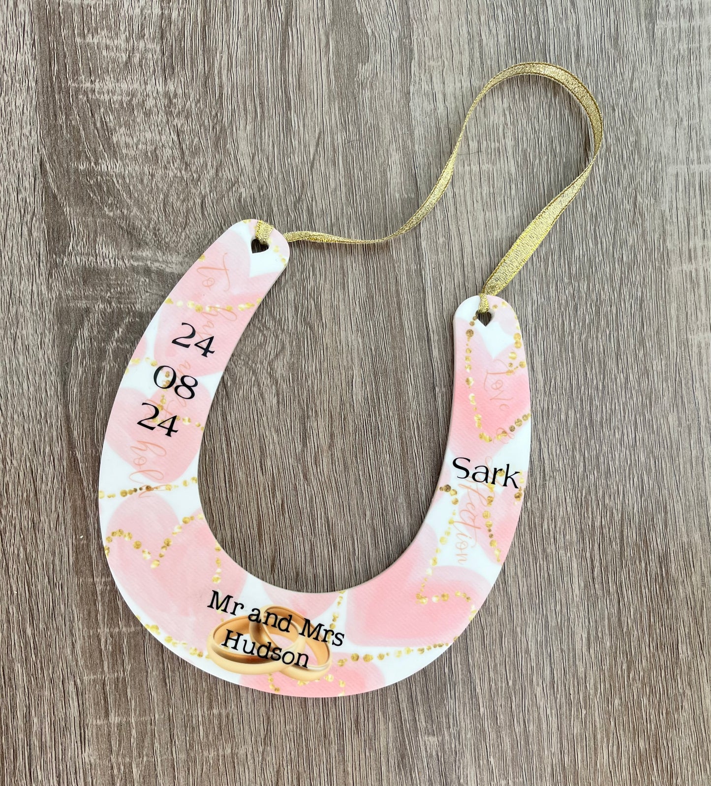 Personalised Wedding Horse Shoe