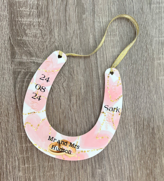 Personalised Wedding Horse Shoe