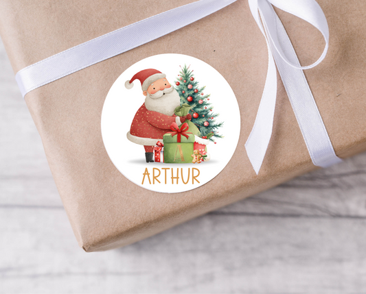 Personalised Initial Santa Christmas Present Labels