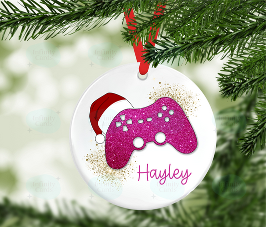 Game Controller  Personalised Christmas Tree Decoration