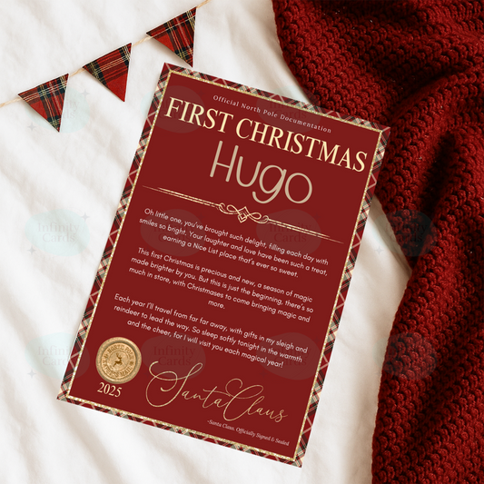 Personalised First Christmas Letter From Santa