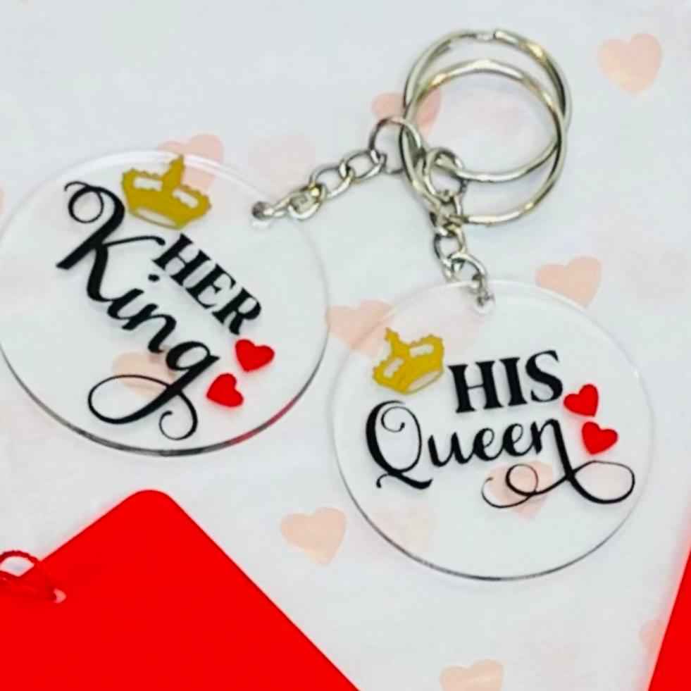 His Queen, Her King Keyring set