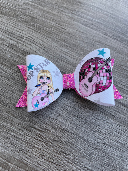 Swiftie Era Popstar hair bow