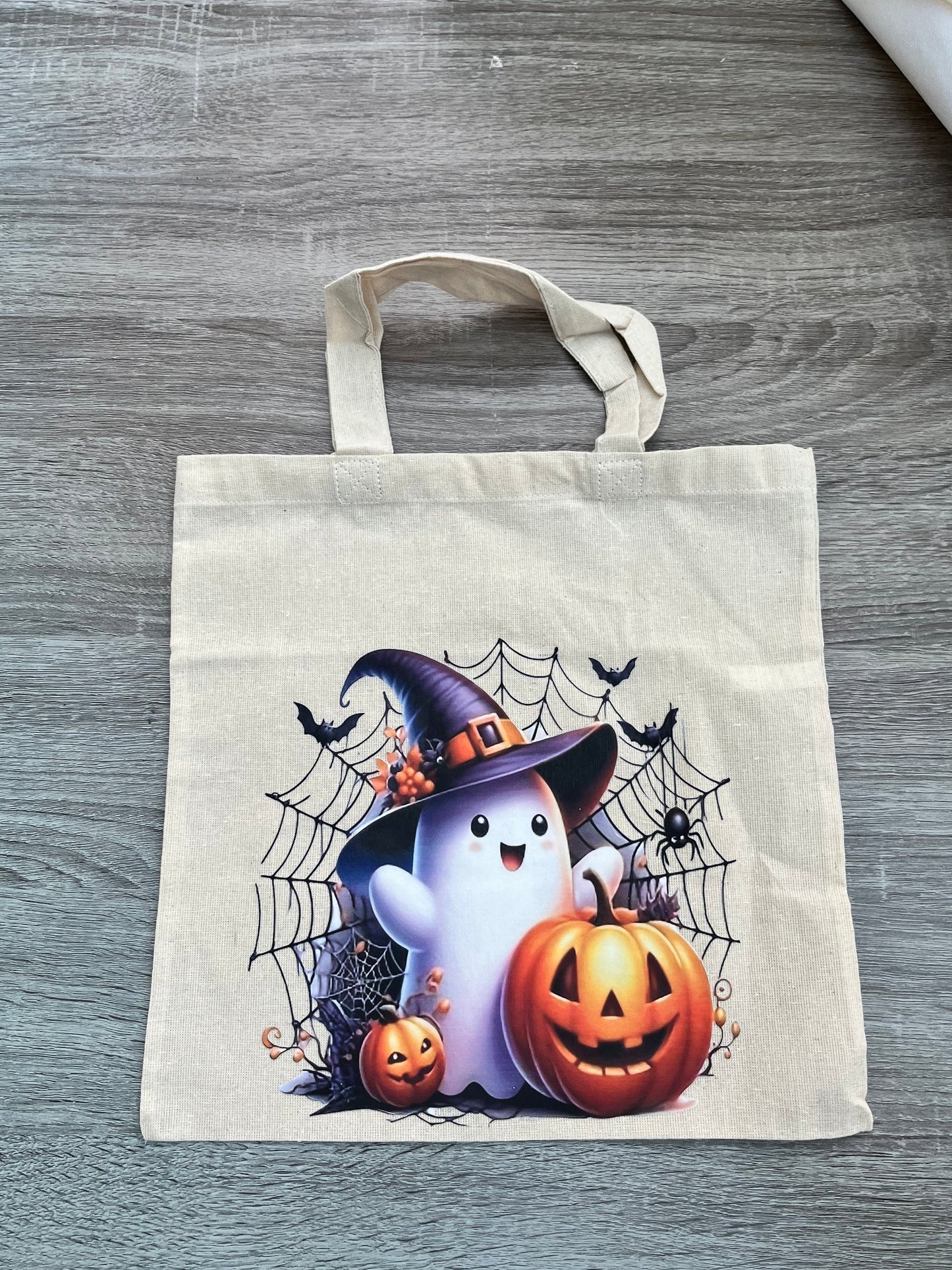 Personalised Ghost Trick or Treat Halloween Bag