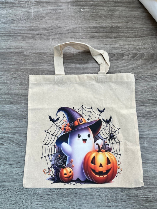 Personalised Ghost Trick or Treat Halloween Bag
