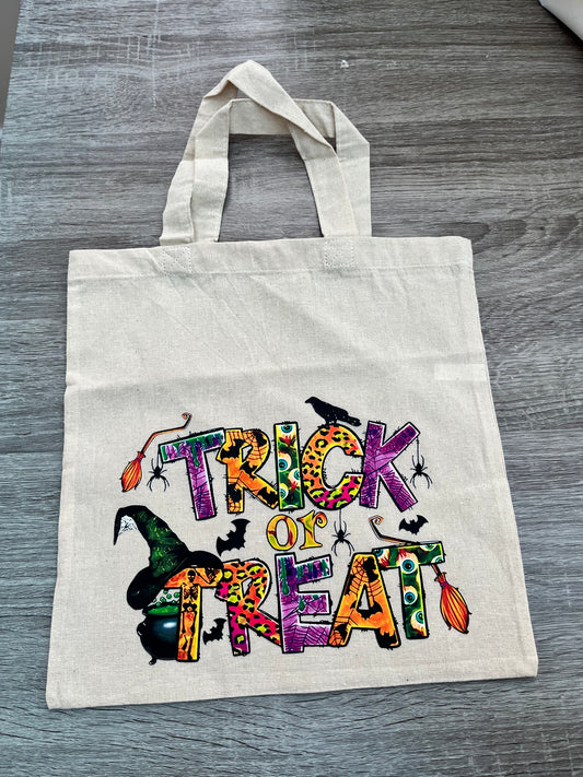 Personalised Trick or Treat Halloween Bag