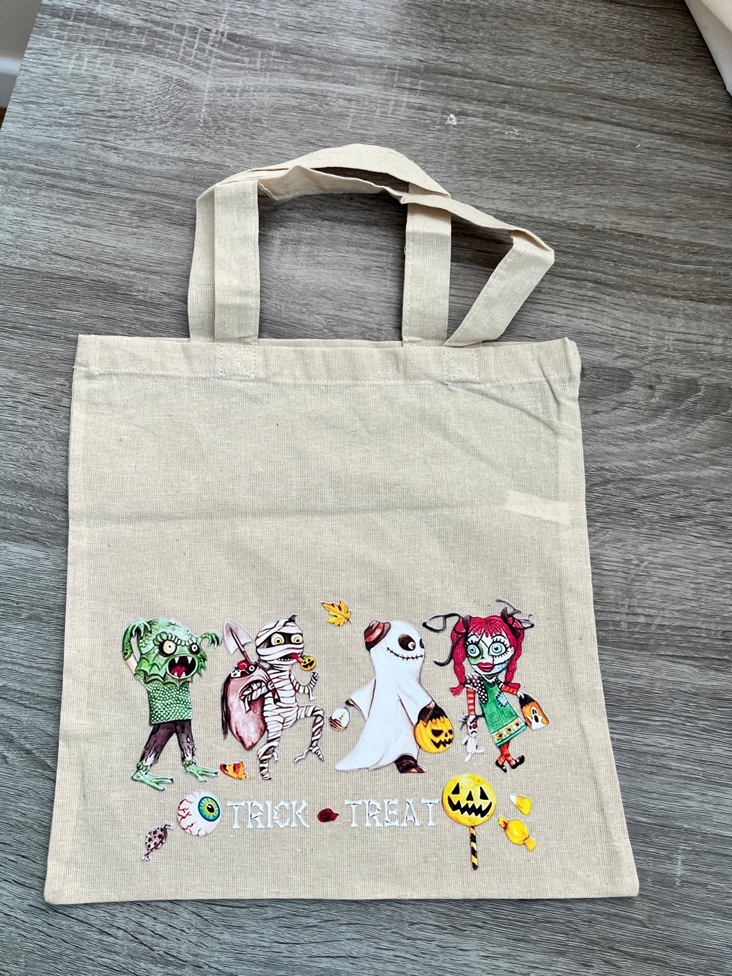 Personalised Trick or Treat Halloween Bag