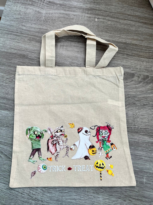 Personalised Trick or Treat Halloween Bag