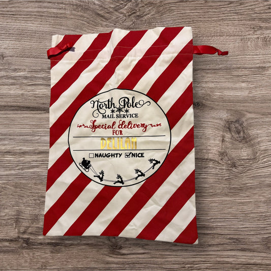 Personalised Special Delivery Christmas Sack