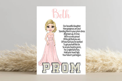 Personalised Prom Card for Daughter