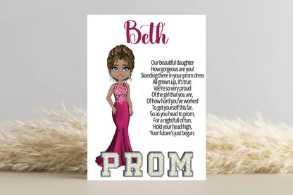 Personalised Prom Card for Daughter