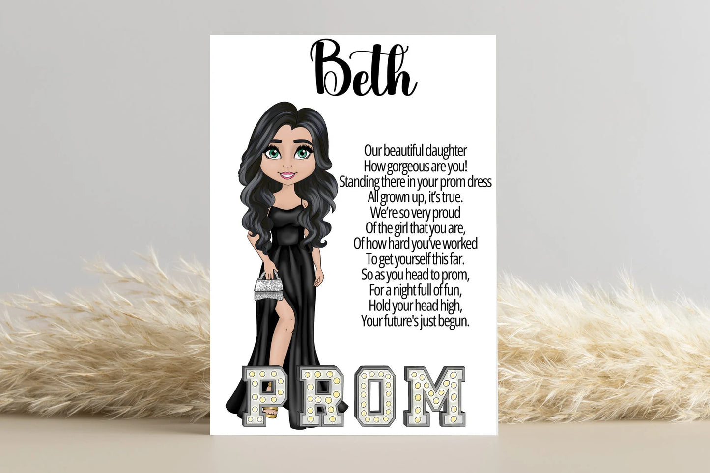 Personalised Prom Card for Daughter