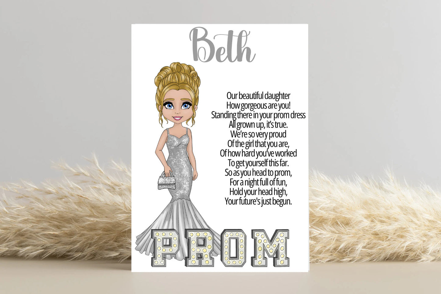 Personalised Prom Card for Daughter