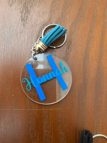 Personalised Initial and Name Keyring | Customisable | Quality and Unique