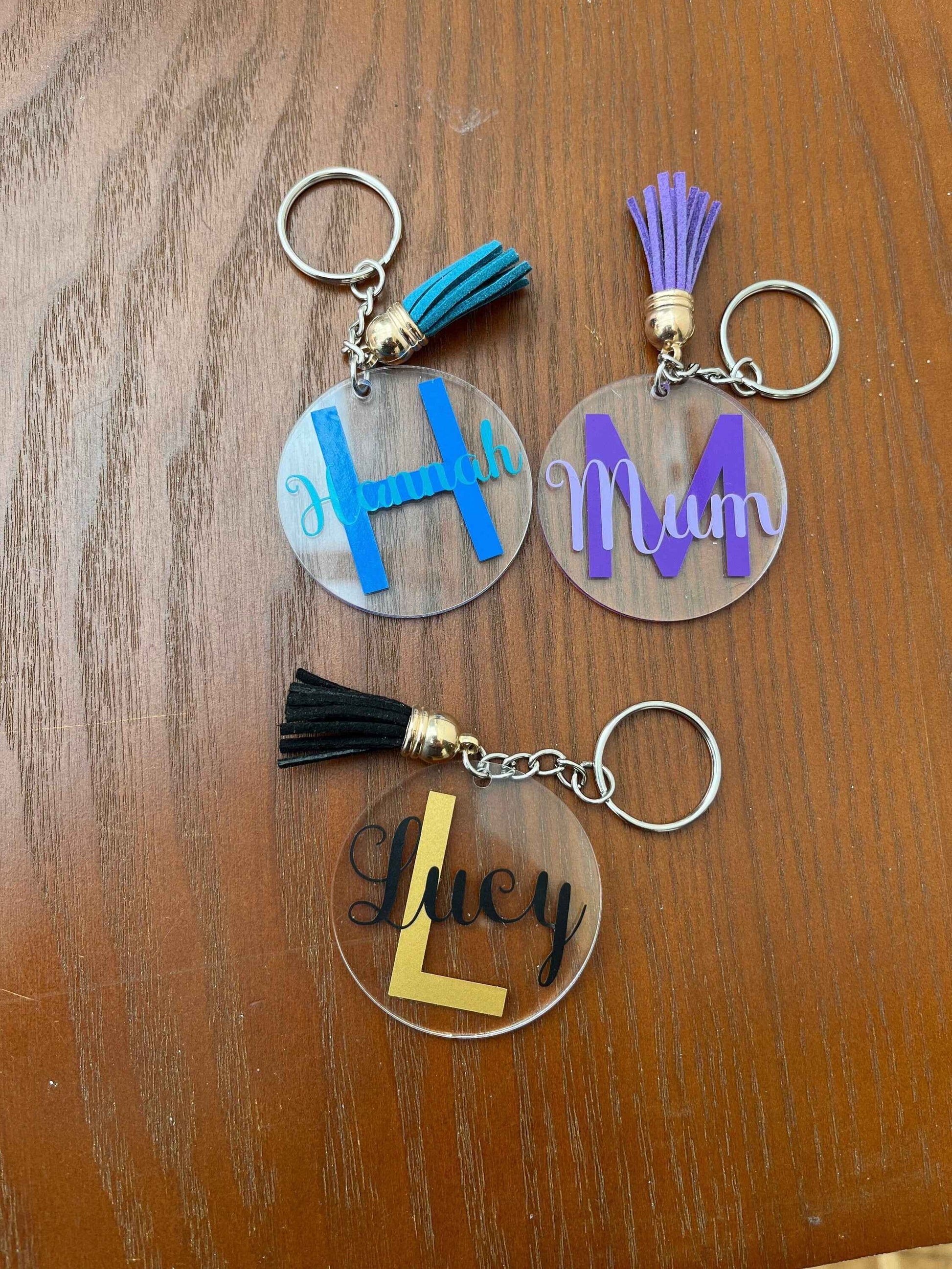 Personalised Initial and Name Keyring | Customisable | Quality and Unique