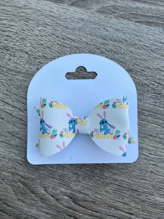 Stitch Easter Girls large Hair Bow