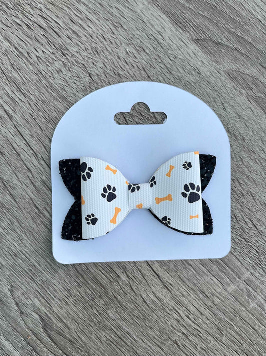 Paw print Girls Hair Bow